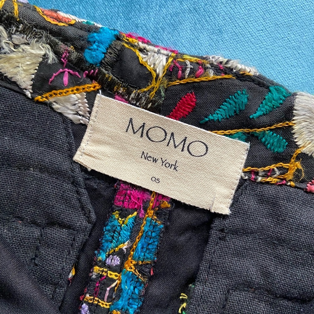 Momo Embroidered Patchwork Shorts - image 6
